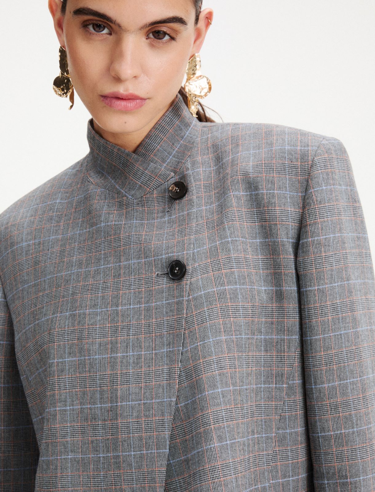 Viscose-blend jacket - GREY - Marella - 5