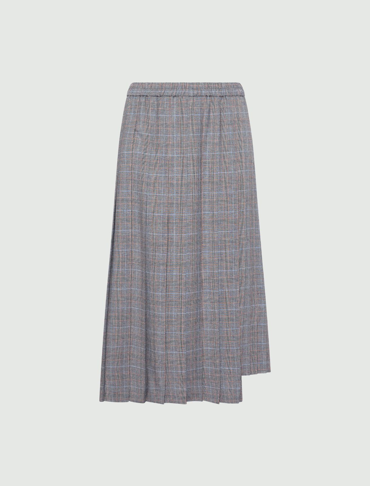 Pleated viscose-blend skirt - GREY - Marella
