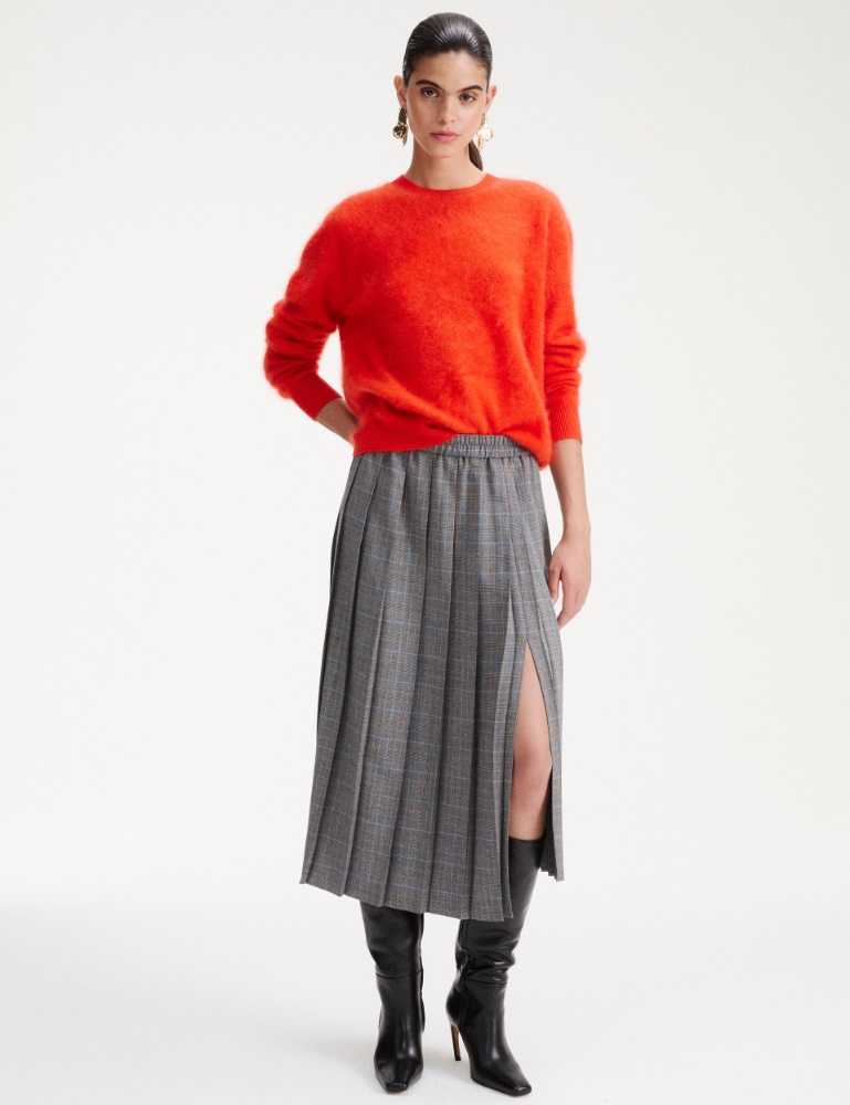 Pleated viscose-blend skirt - Marella