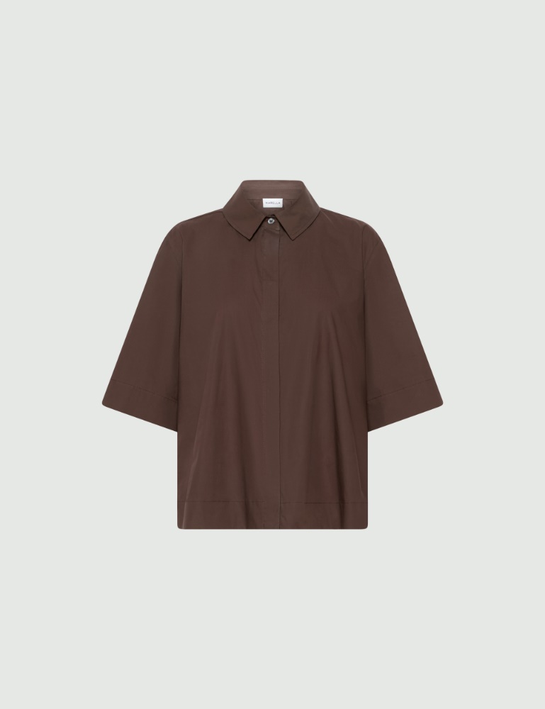Camicia svasata in popeline - Marella