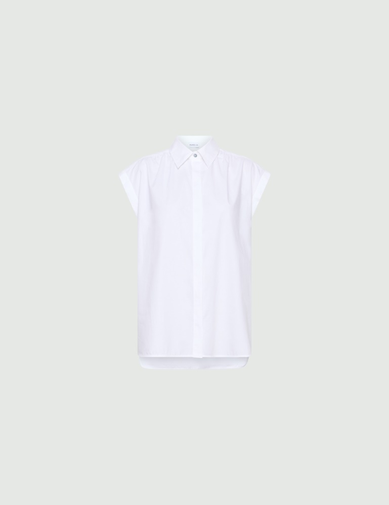 Camicia smanicata in popeline - Marella