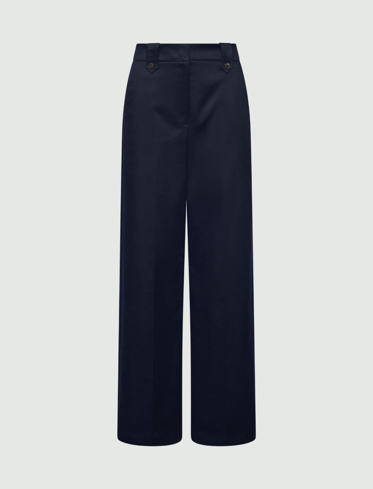 Pantalon droit à pli marqué - Bleu nuit - Marella