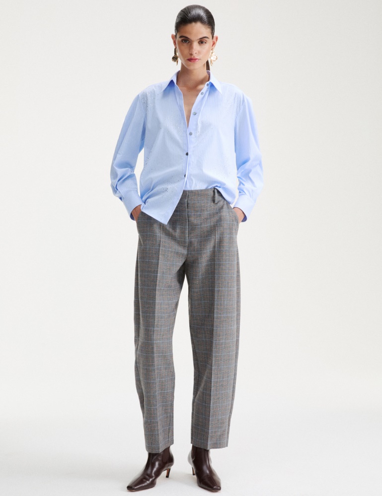 Pantalone barrel in misto viscosa - Marella