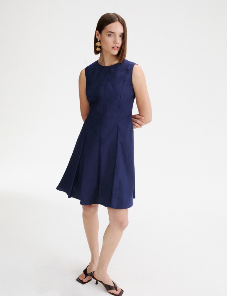 Kleid im Fit-and-Flare-Schnitt aus Popeline - Marella