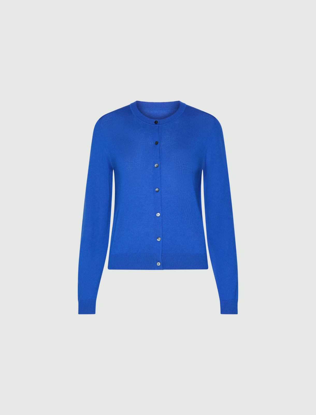 Cárdigan de lana merina extrafina - Azul fuerte - Marella
