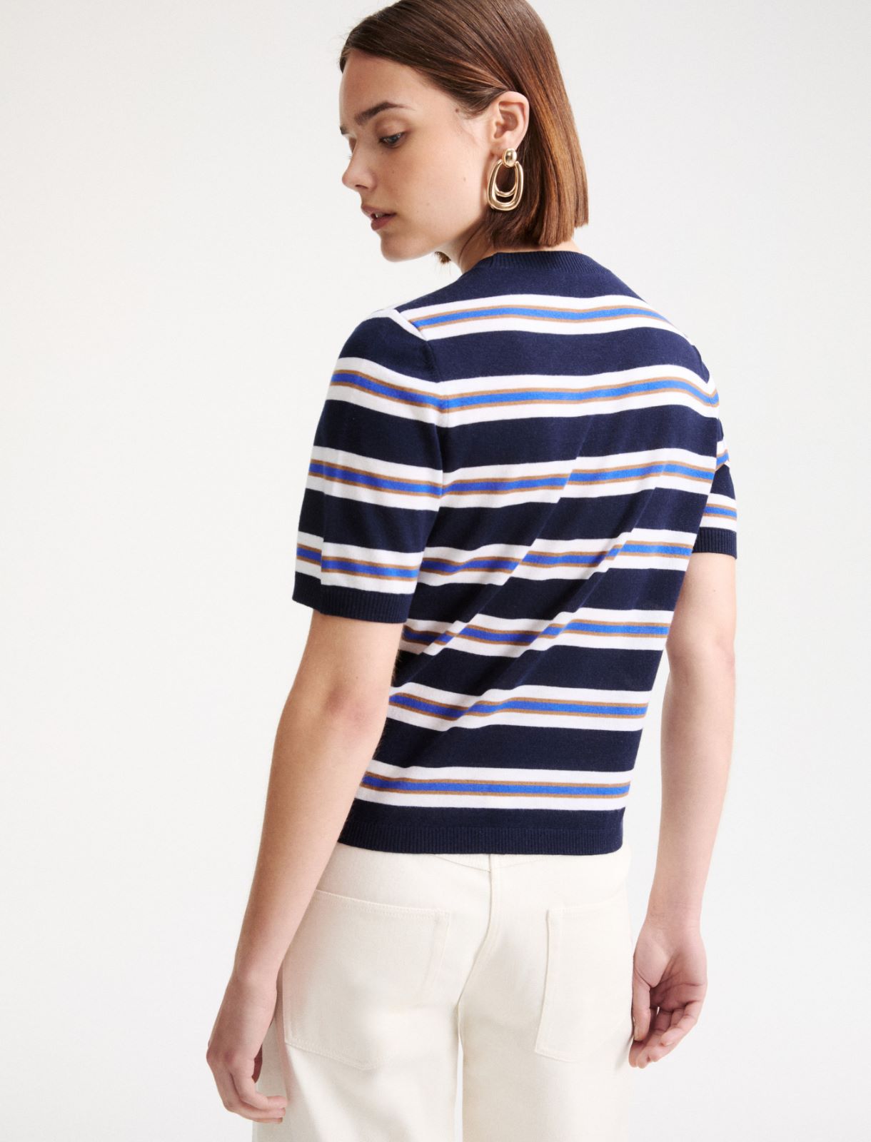Jersey de lana merina extrafina - Azul noche - Marella - 3