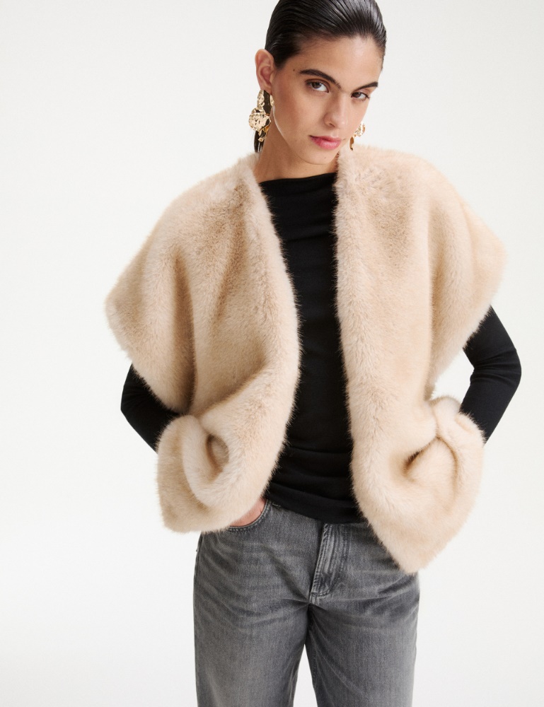Furry fabric gilet - Marella