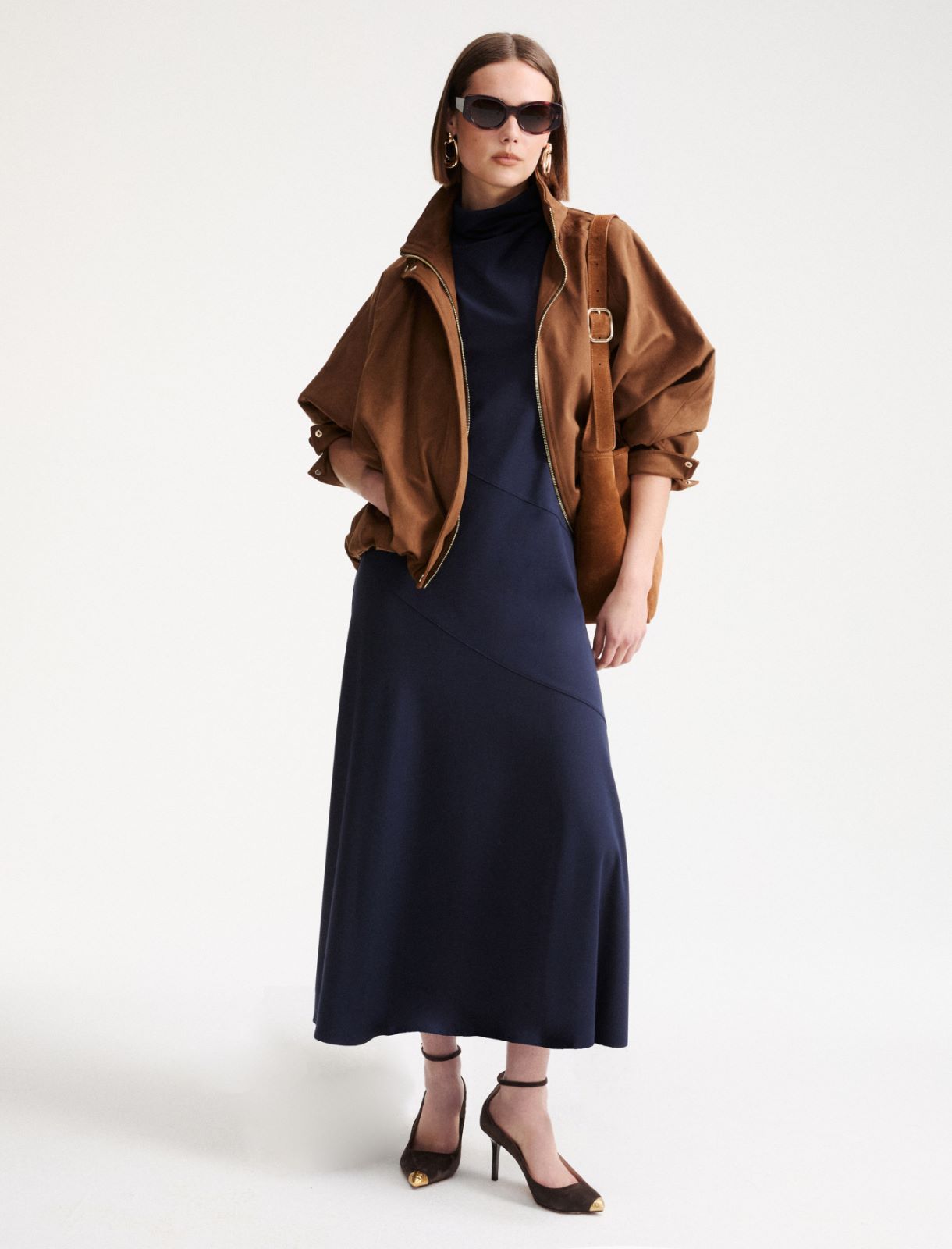Jersey midi dress - Midnightblue - Marella - 2
