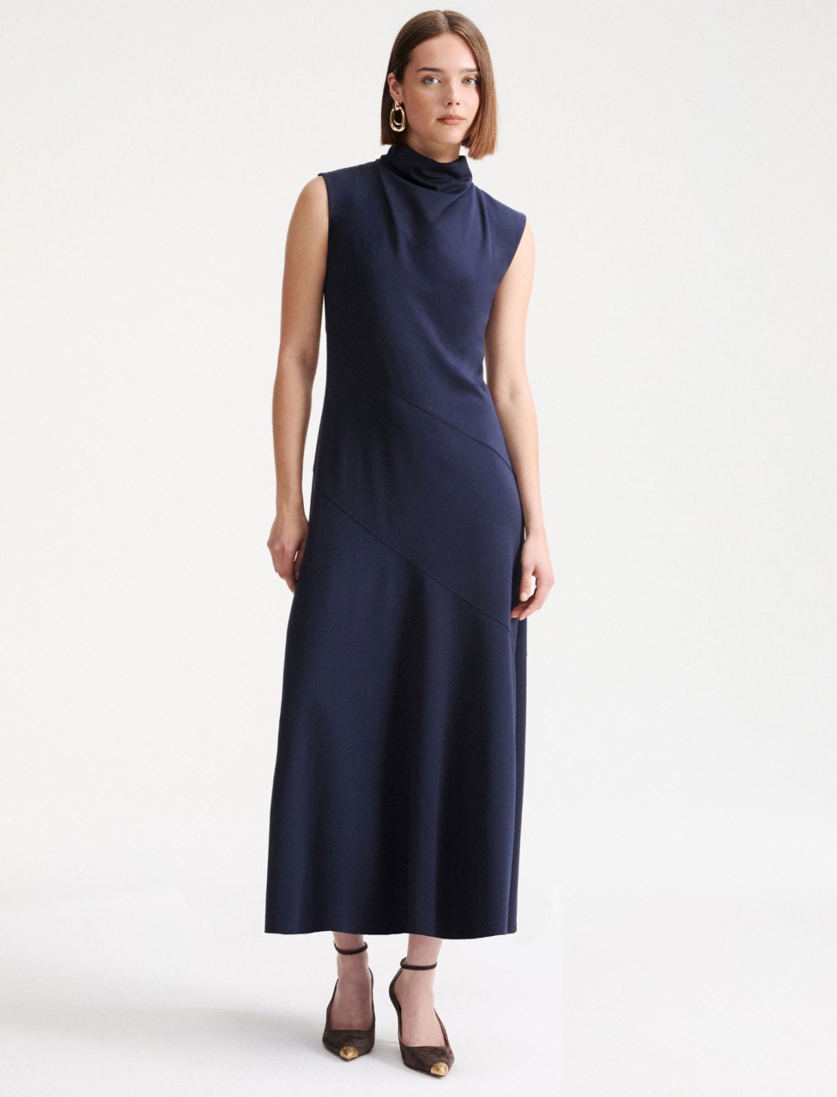 Jersey midi dress - Midnightblue - Marella - 4