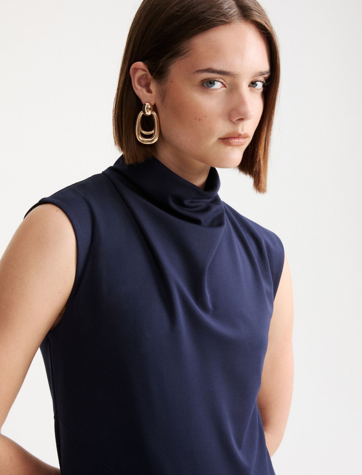 Jersey midi dress - Midnightblue - Marella - 5