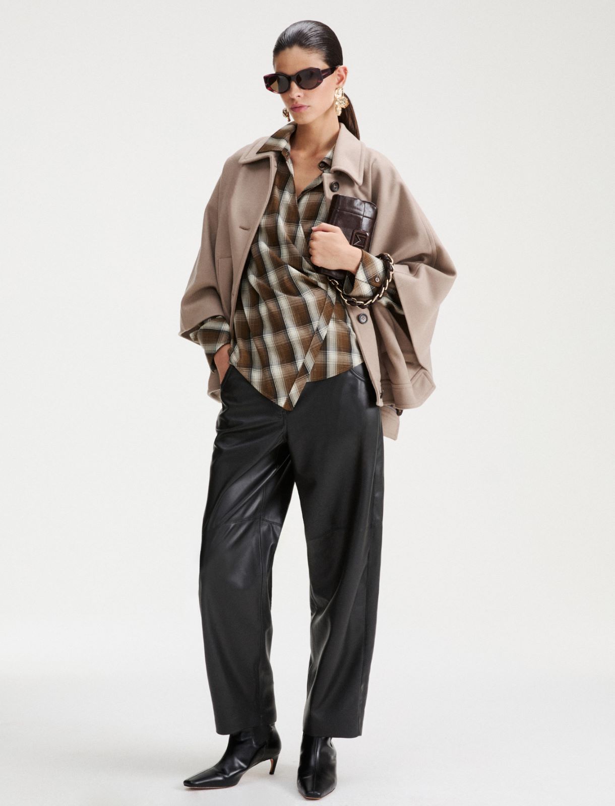 Tech wool cape - HAZELNUT BROWN - Marella - 2