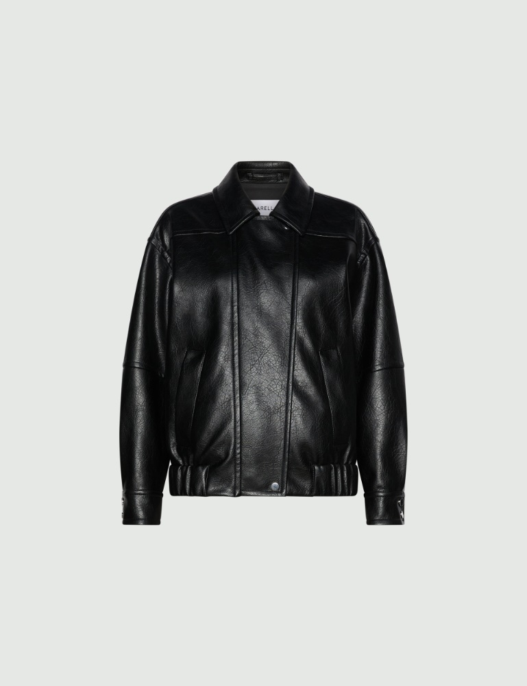 Coated jersey bomber jacket - Marella