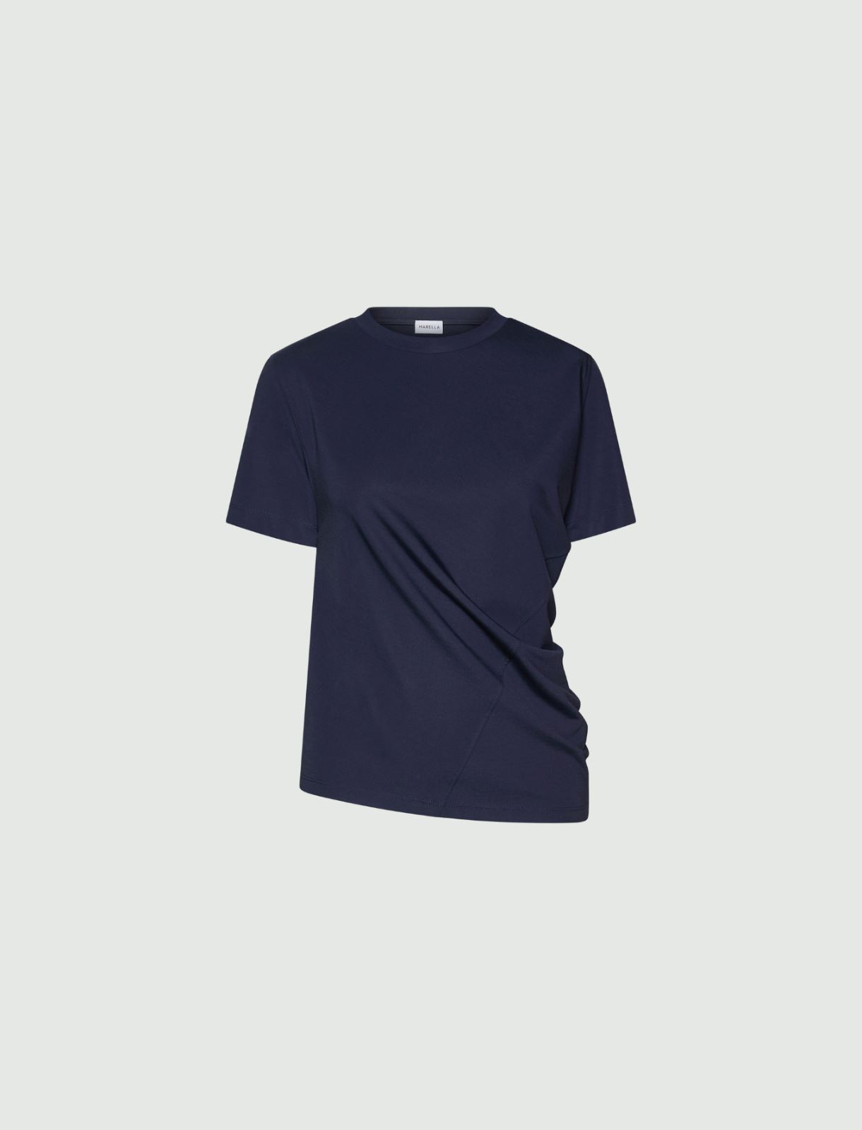 Camiseta de punto elástico de viscosa - Azul noche - Marella