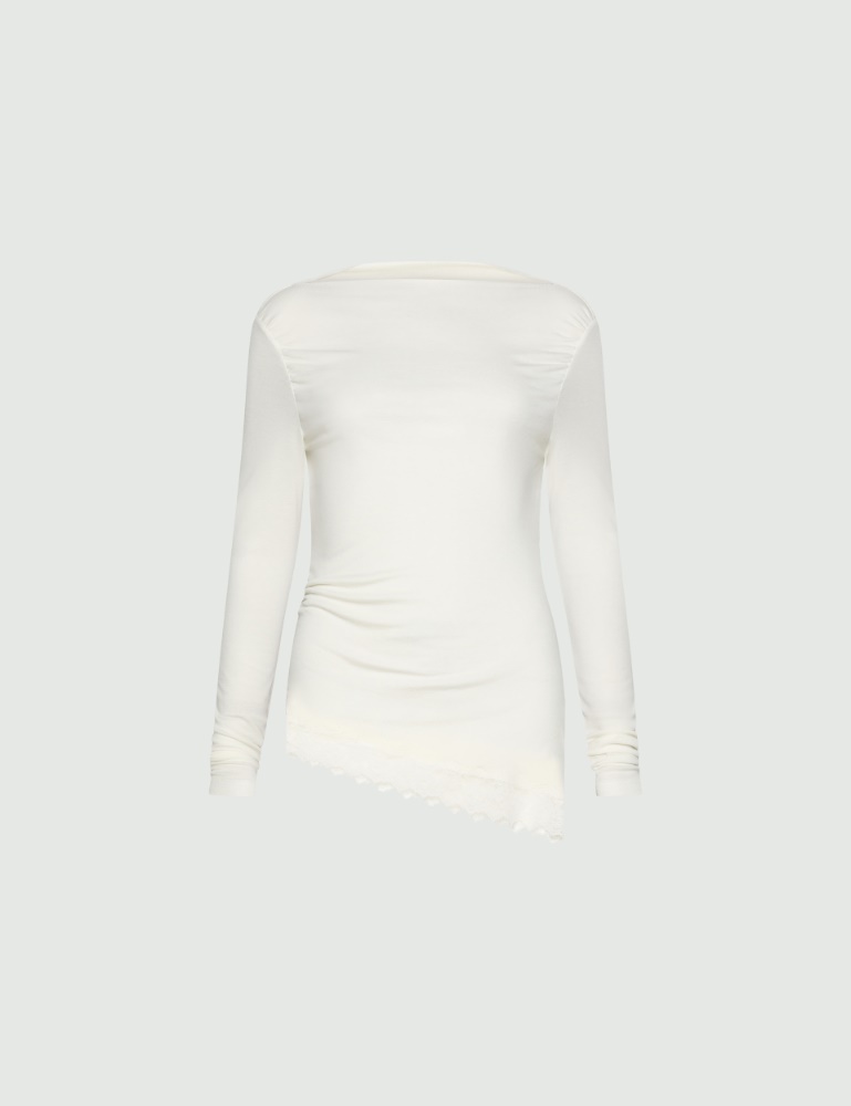 Asymmetric jersey T-shirt - Marella